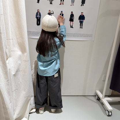 Washed Cotton Harem Pants ウォッシュドコットン テーパード パンツ【mh0012440】 ADbaby ロングパンツ・スウェットパンツ