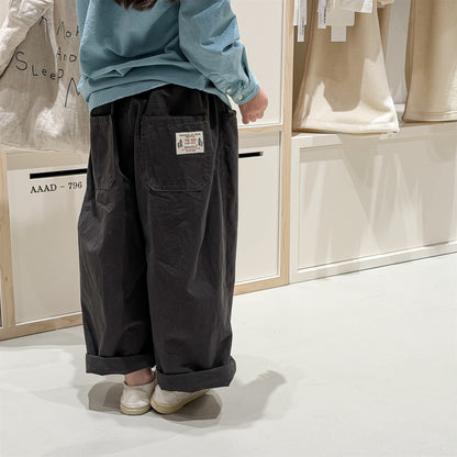 Washed Cotton Harem Pants ウォッシュドコットン テーパード パンツ【mh0012440】 ADbaby ロングパンツ・スウェットパンツ