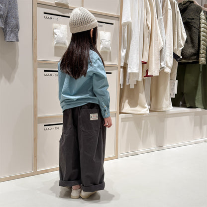 Washed Cotton Harem Pants ウォッシュドコットン テーパード パンツ【mh0012440】 ADbaby ロングパンツ・スウェットパンツ