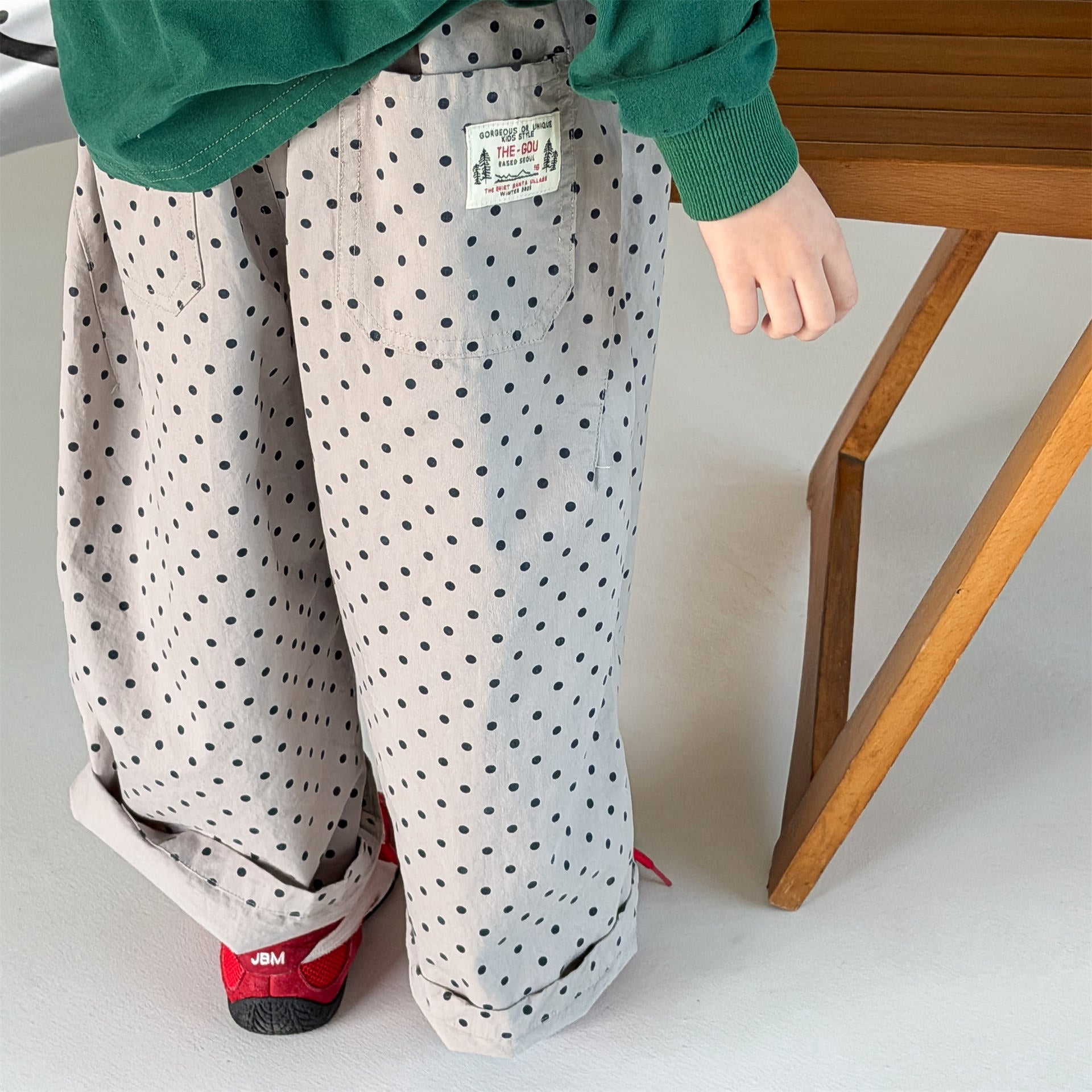 Washed Cotton Harem Pants ウォッシュドコットン テーパード パンツ【mh0012440】 ADbaby ロングパンツ・スウェットパンツ