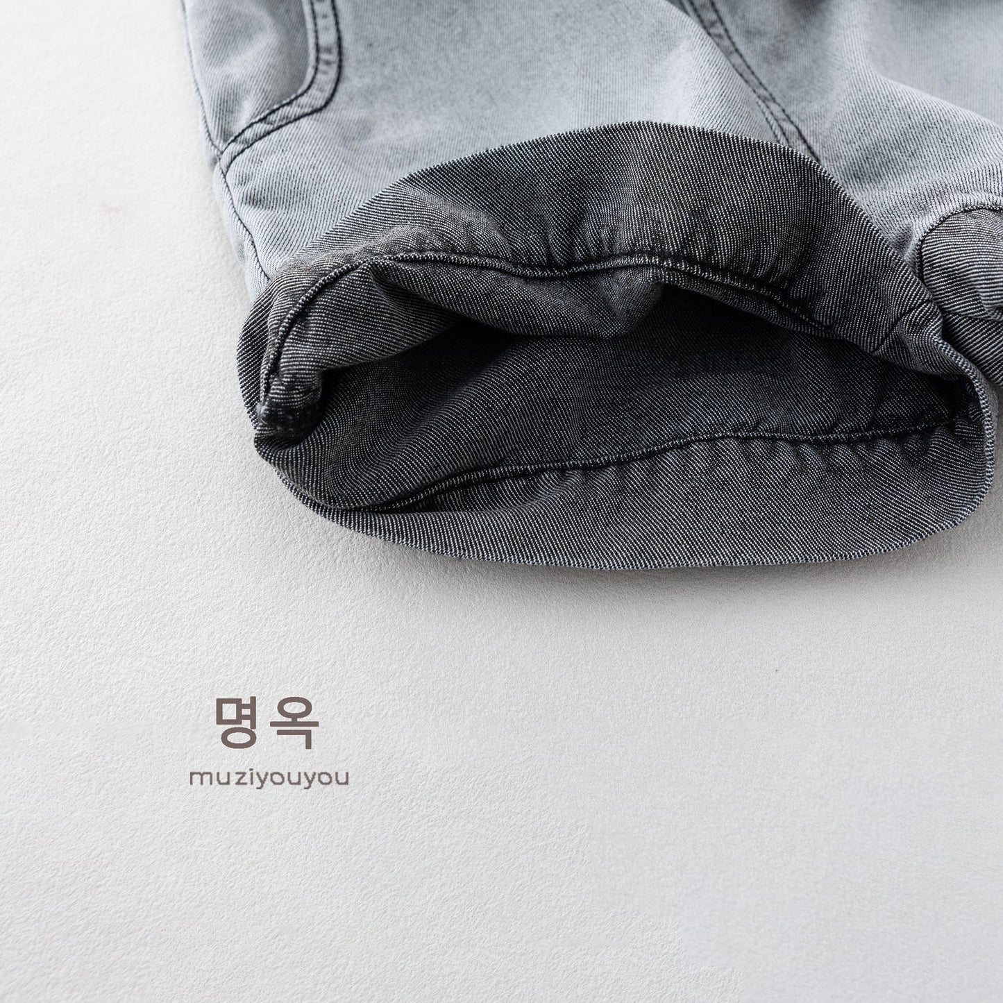 Washed Denim Overalls サスペンダー デニムハーフパンツ【mh0013152】 명옥 muziyouyou オーバーオール