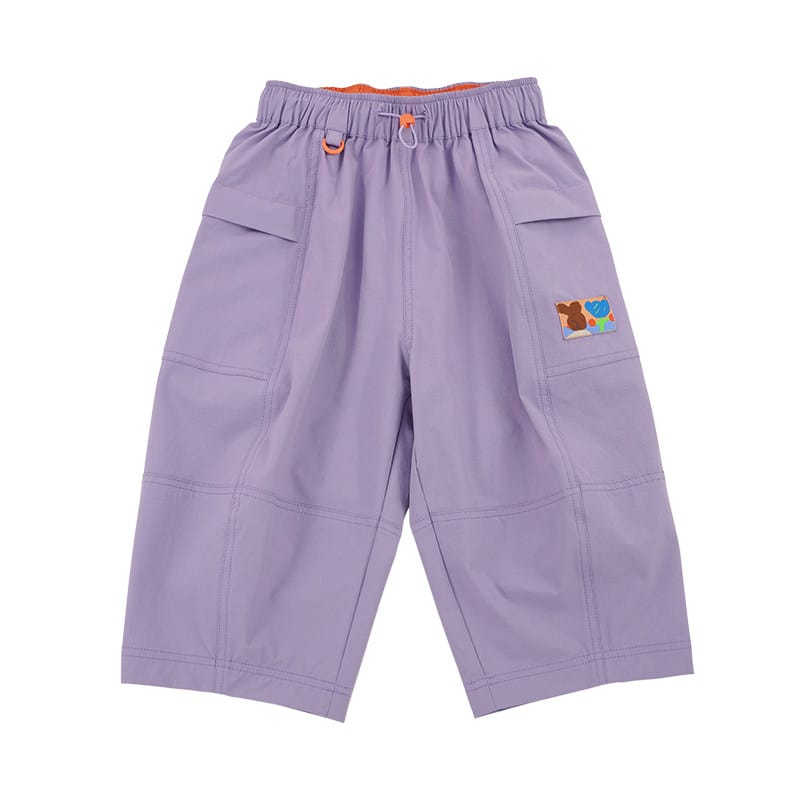 Water-repellent Cropped Pants ワーク クロップドパンツ【mh0013105】 Light Purple / 100cm RICE & SKY ロングパンツ・スウェットパンツ