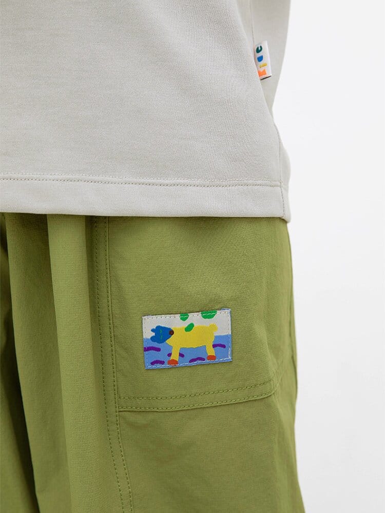 Water-repellent Cropped Pants ワーク クロップドパンツ【mh0013105】 RICE & SKY ロングパンツ・スウェットパンツ