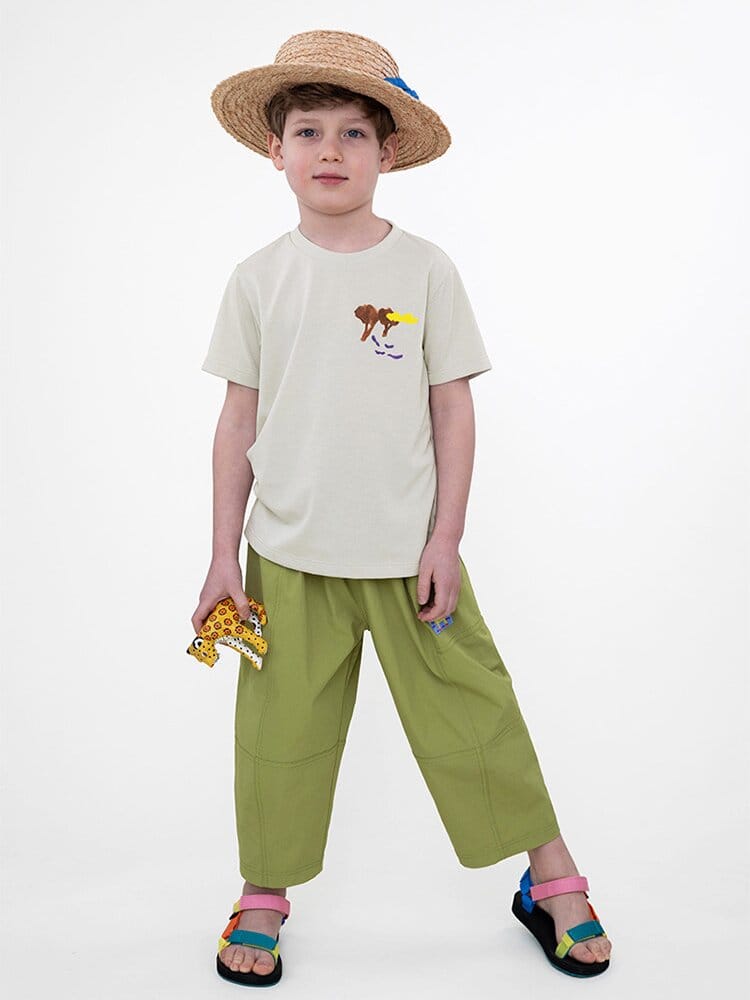 Water-repellent Cropped Pants ワーク クロップドパンツ【mh0013105】 RICE & SKY ロングパンツ・スウェットパンツ