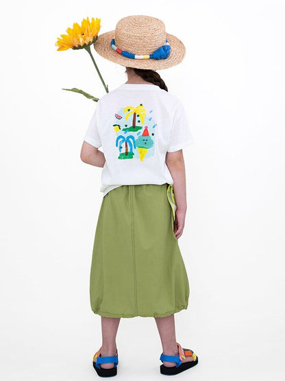 Water-repellent Midi Skirt バルーン ミモレ丈スカート【mh0013104】 RICE & SKY スカート