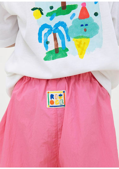 Waterproof Wrinkled Casual Shorts ナイロン ハーフパンツ【mh0013096】 RICE & SKY