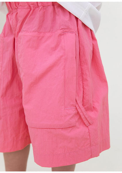Waterproof Wrinkled Casual Shorts ナイロン ハーフパンツ【mh0013096】 RICE & SKY