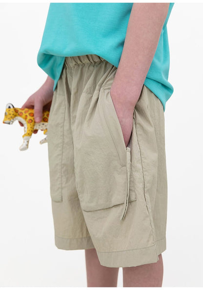 Waterproof Wrinkled Casual Shorts ナイロン ハーフパンツ【mh0013096】 RICE & SKY