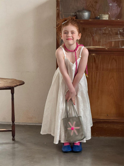 White Embroidered Jacquard Cami Dress 刺繍 ジャガード キャミソールワンピース【mh0012319】 Jianzidan