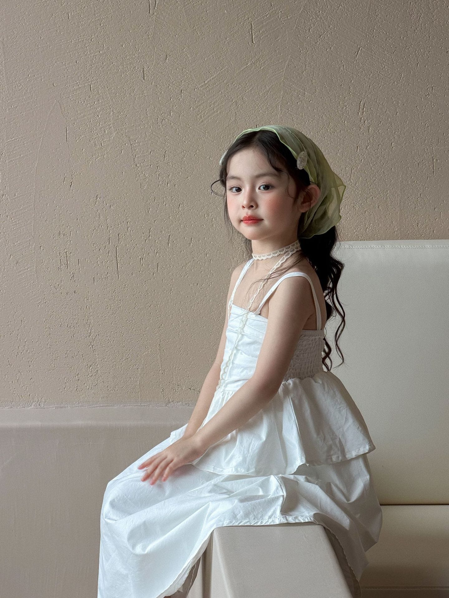 White Slip Cake Princess Skirt Tank Dress ティアード ノースリーブワンピース【mh0013287】 Mu Zika ノースリーブワンピース