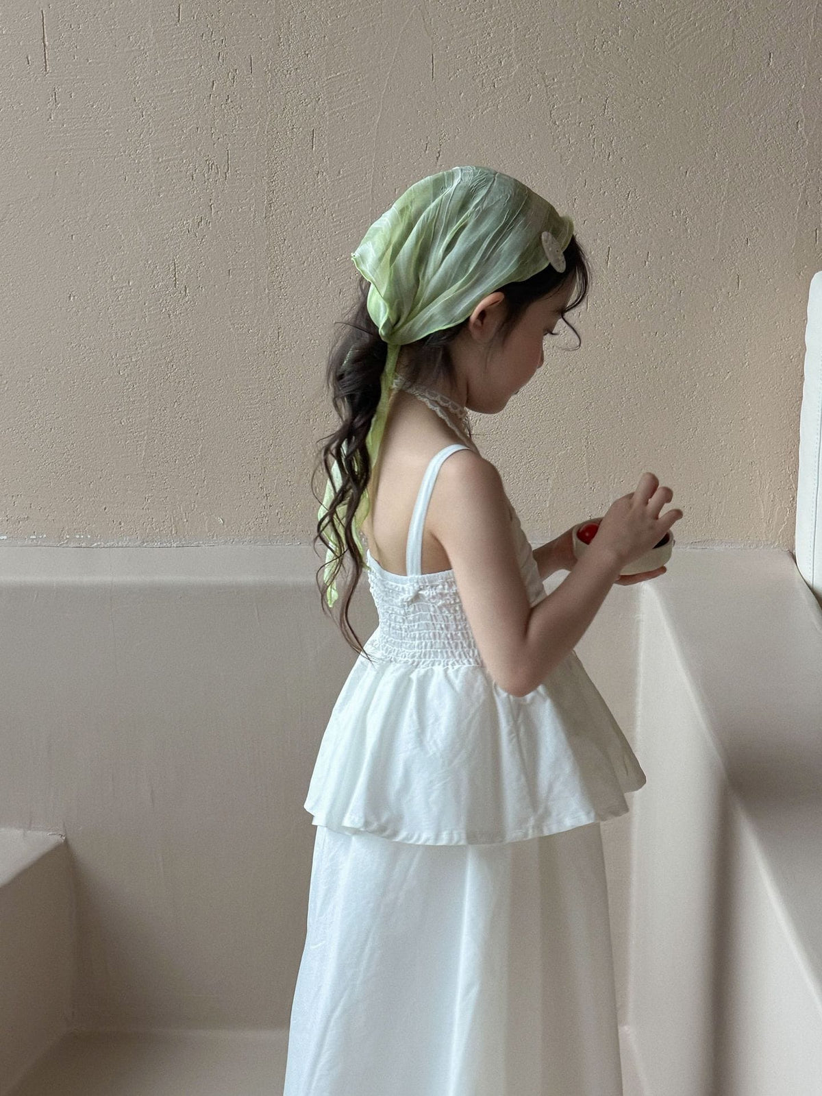 White Slip Cake Princess Skirt Tank Dress ティアード ノースリーブワンピース【mh0013287】 Mu Zika ノースリーブワンピース