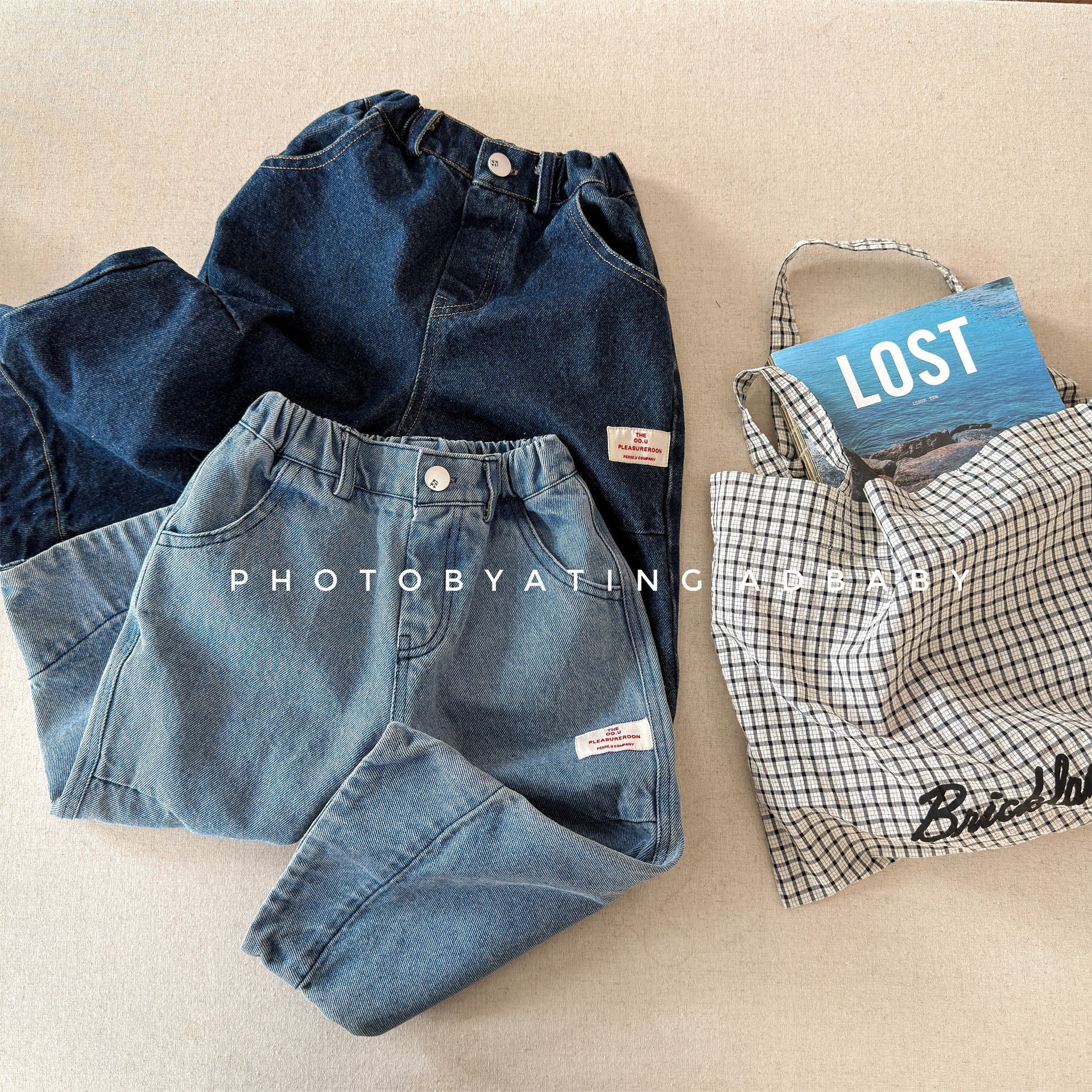 Wide Cuff Denim Wide Pants ビッグカフ デニム バギーパンツ【mh0012472】 ADbaby デニムパンツ