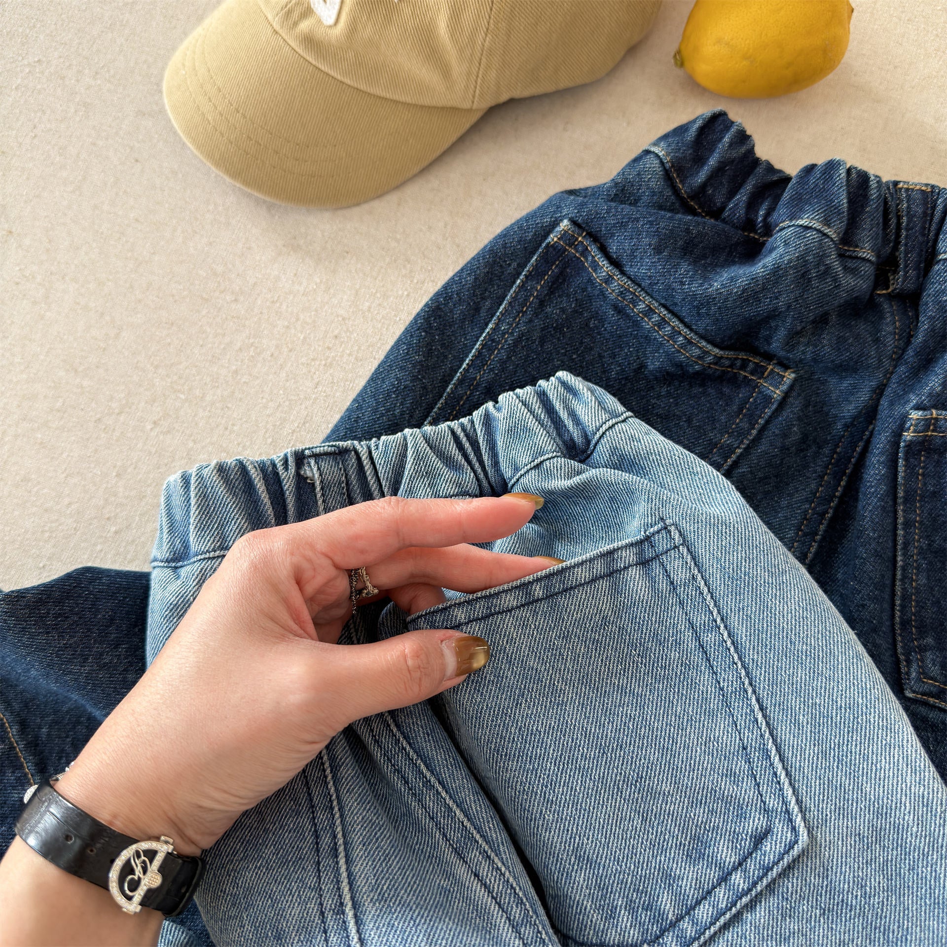 Wide Cuff Denim Wide Pants ビッグカフ デニム バギーパンツ【mh0012472】 ADbaby デニムパンツ