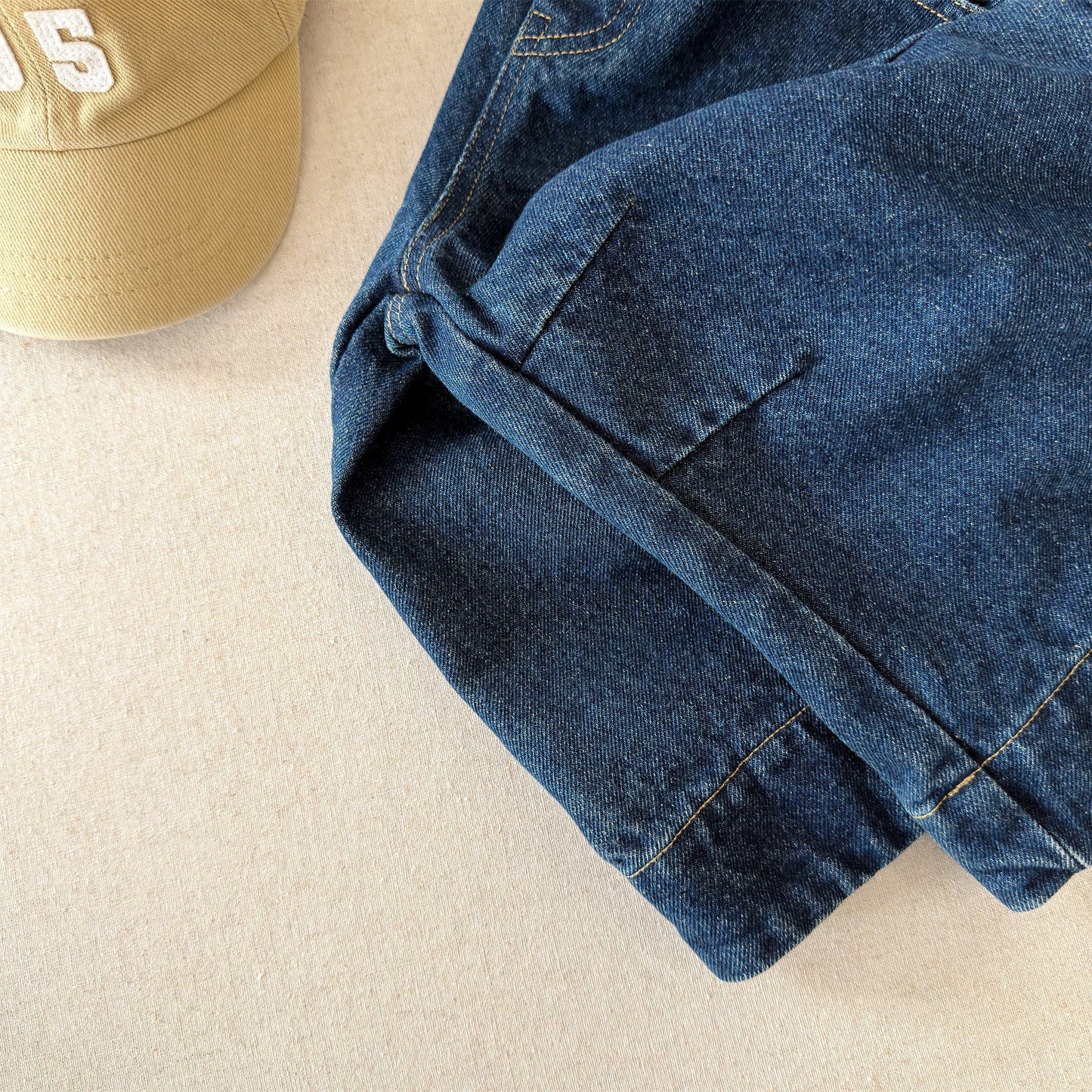 Wide Cuff Denim Wide Pants ビッグカフ デニム バギーパンツ【mh0012472】 ADbaby デニムパンツ