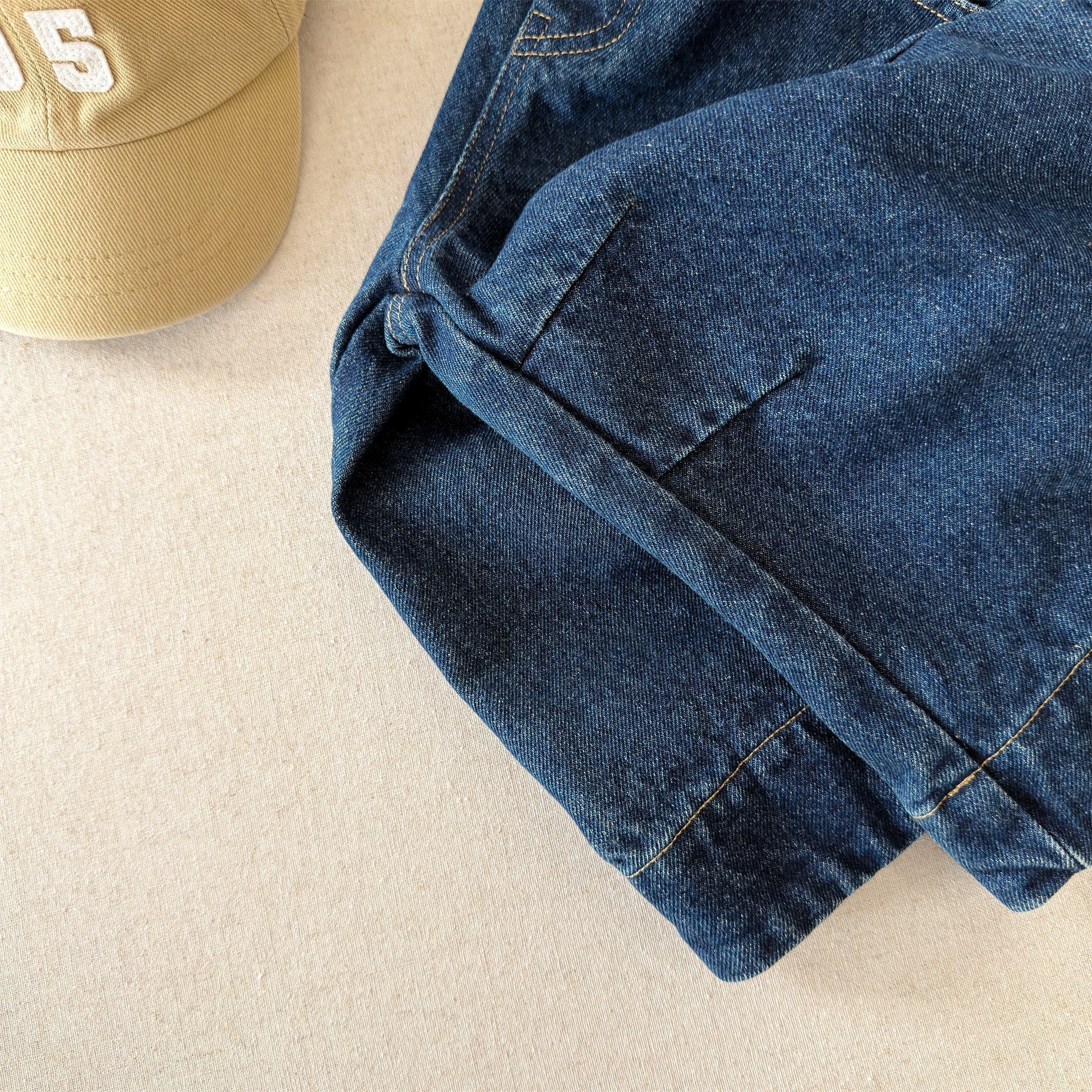 Wide Cuff Denim Wide Pants ビッグカフ デニム バギーパンツ【mh0012472】 ADbaby デニムパンツ