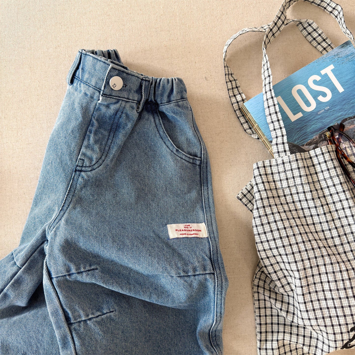 Wide Cuff Denim Wide Pants ビッグカフ デニム バギーパンツ【mh0012472】 ADbaby デニムパンツ