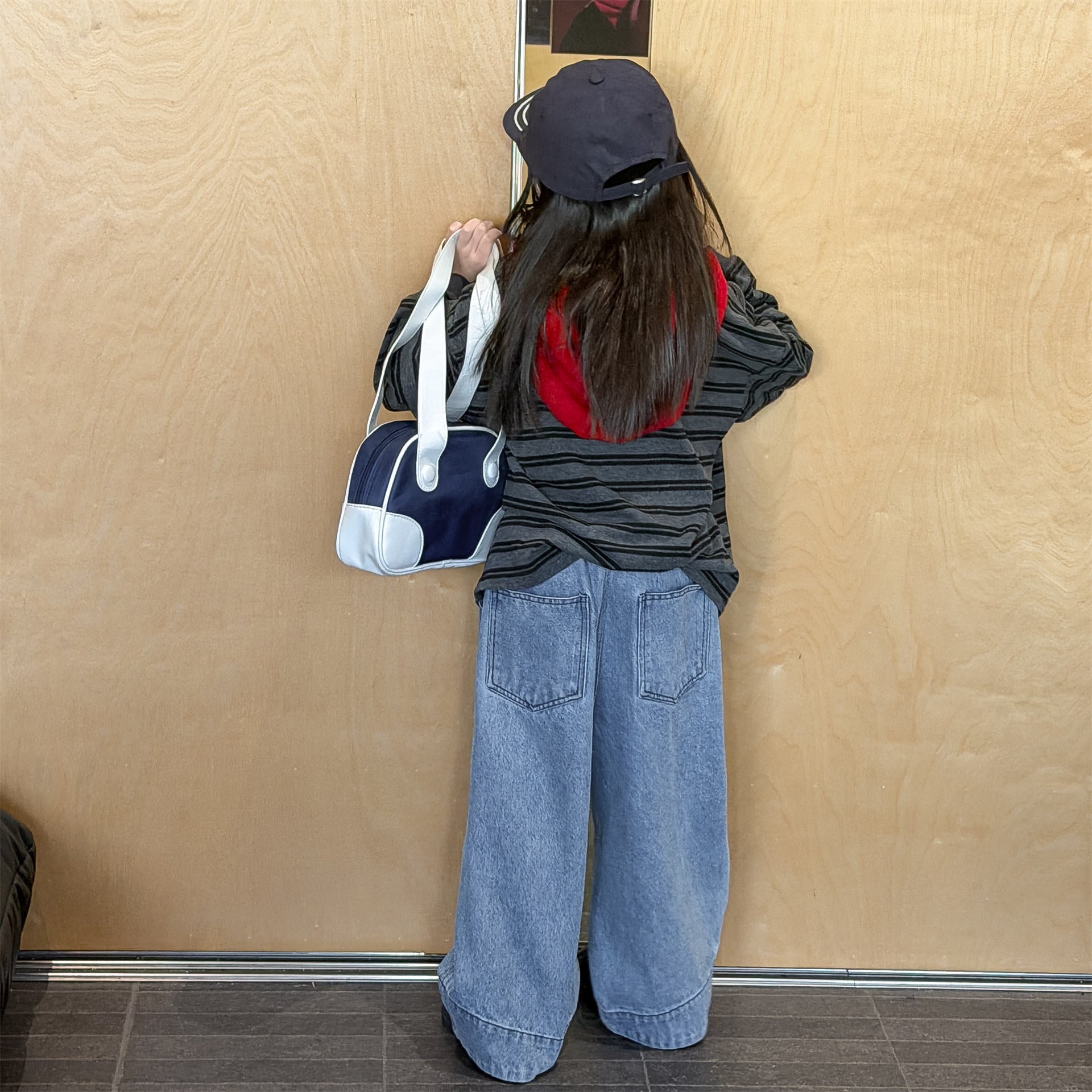Wide Cuff Denim Wide Pants ビッグカフ デニム バギーパンツ【mh0012472】 ADbaby デニムパンツ
