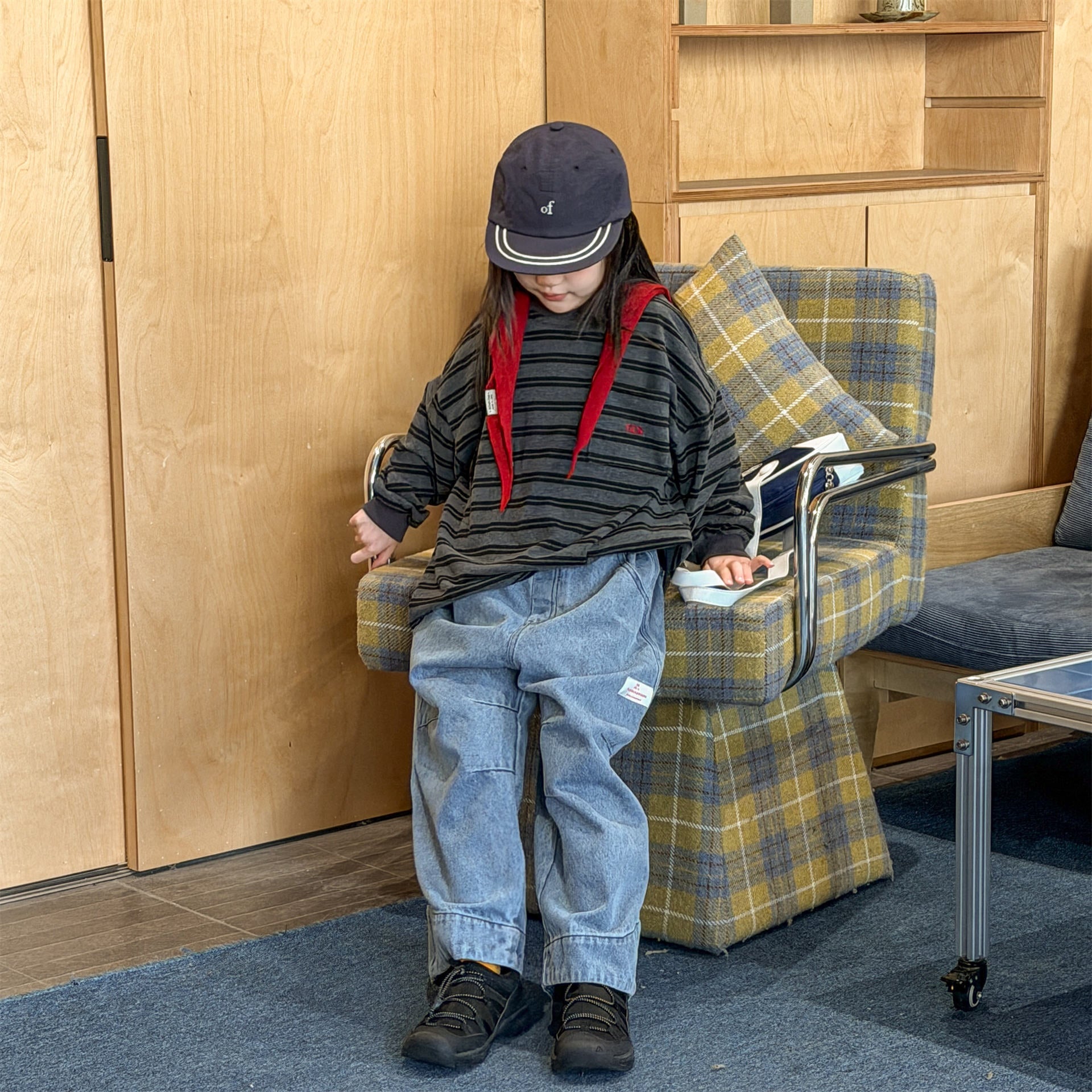 Wide Cuff Denim Wide Pants ビッグカフ デニム バギーパンツ【mh0012472】 ADbaby デニムパンツ