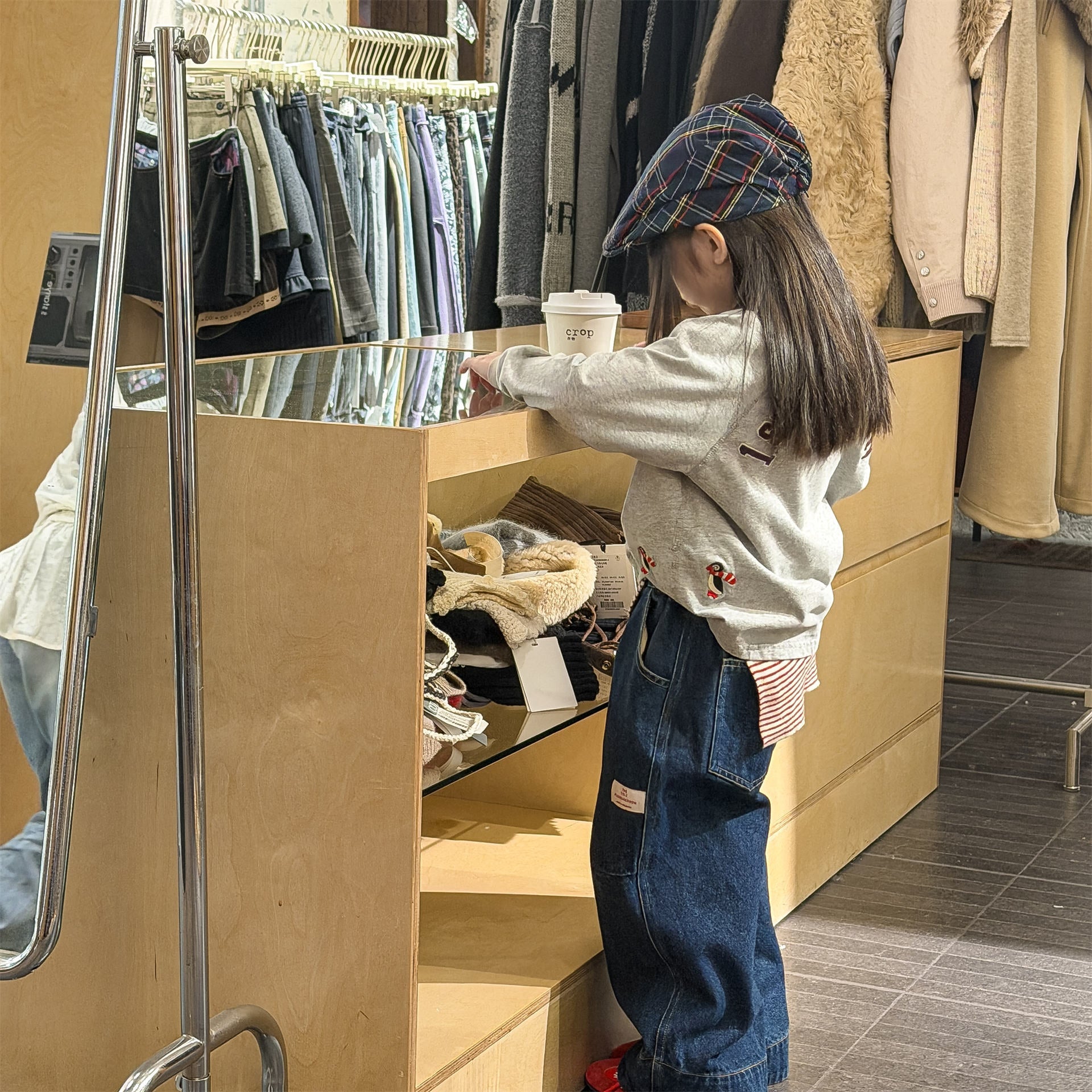 Wide Cuff Denim Wide Pants ビッグカフ デニム バギーパンツ【mh0012472】 ADbaby デニムパンツ