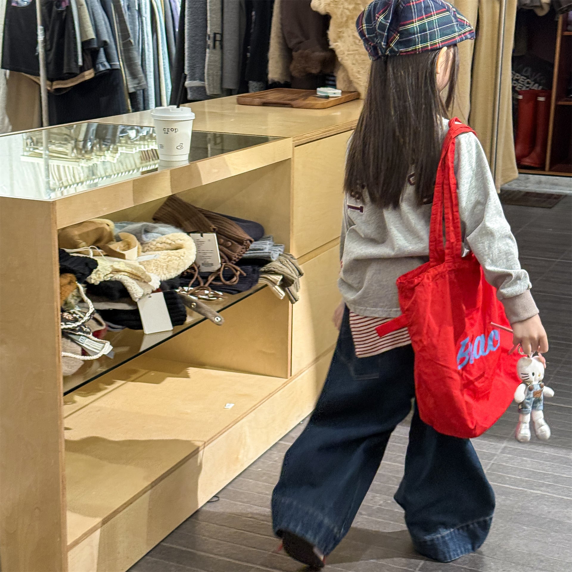 Wide Cuff Denim Wide Pants ビッグカフ デニム バギーパンツ【mh0012472】 ADbaby デニムパンツ