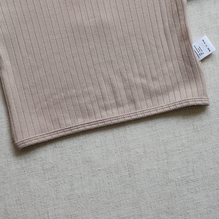 Wide Ribbed Long Sleeve Lounge Set リブ編み 長袖 セットアップ【mh0012674】 BBAMMA 長袖セットアップ
