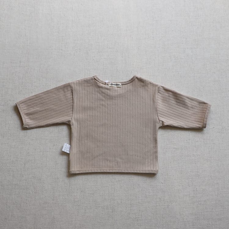 Wide Ribbed Long Sleeve Lounge Set リブ編み 長袖 セットアップ【mh0012674】 BBAMMA 長袖セットアップ