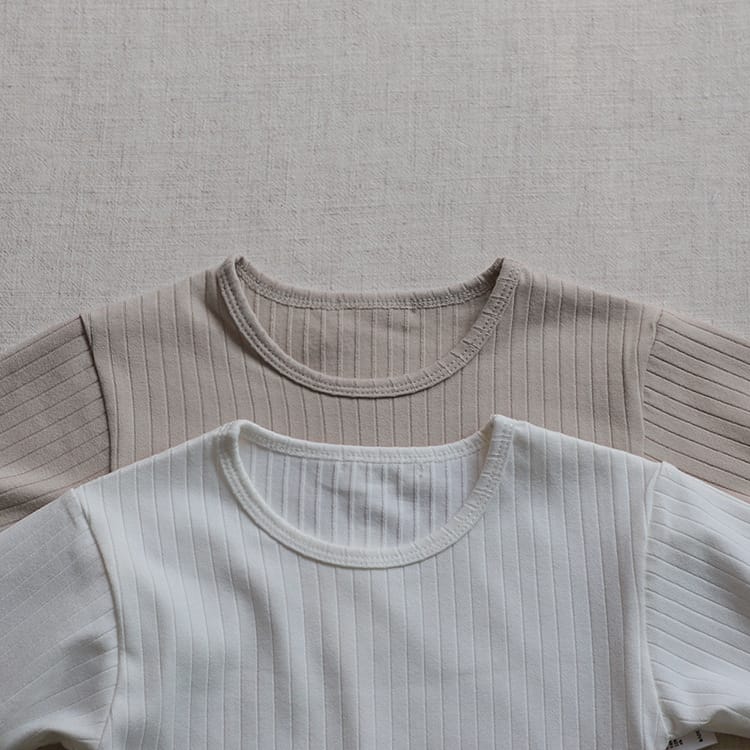 Wide Ribbed Long Sleeve Lounge Set リブ編み 長袖 セットアップ【mh0012674】 BBAMMA 長袖セットアップ
