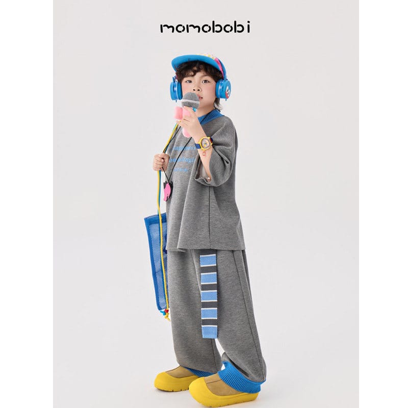 Wide Stripe School Tie ニット ストライプ ネクタイ【mh0013014】 momobobi ベビーキッズその他アクセサリー