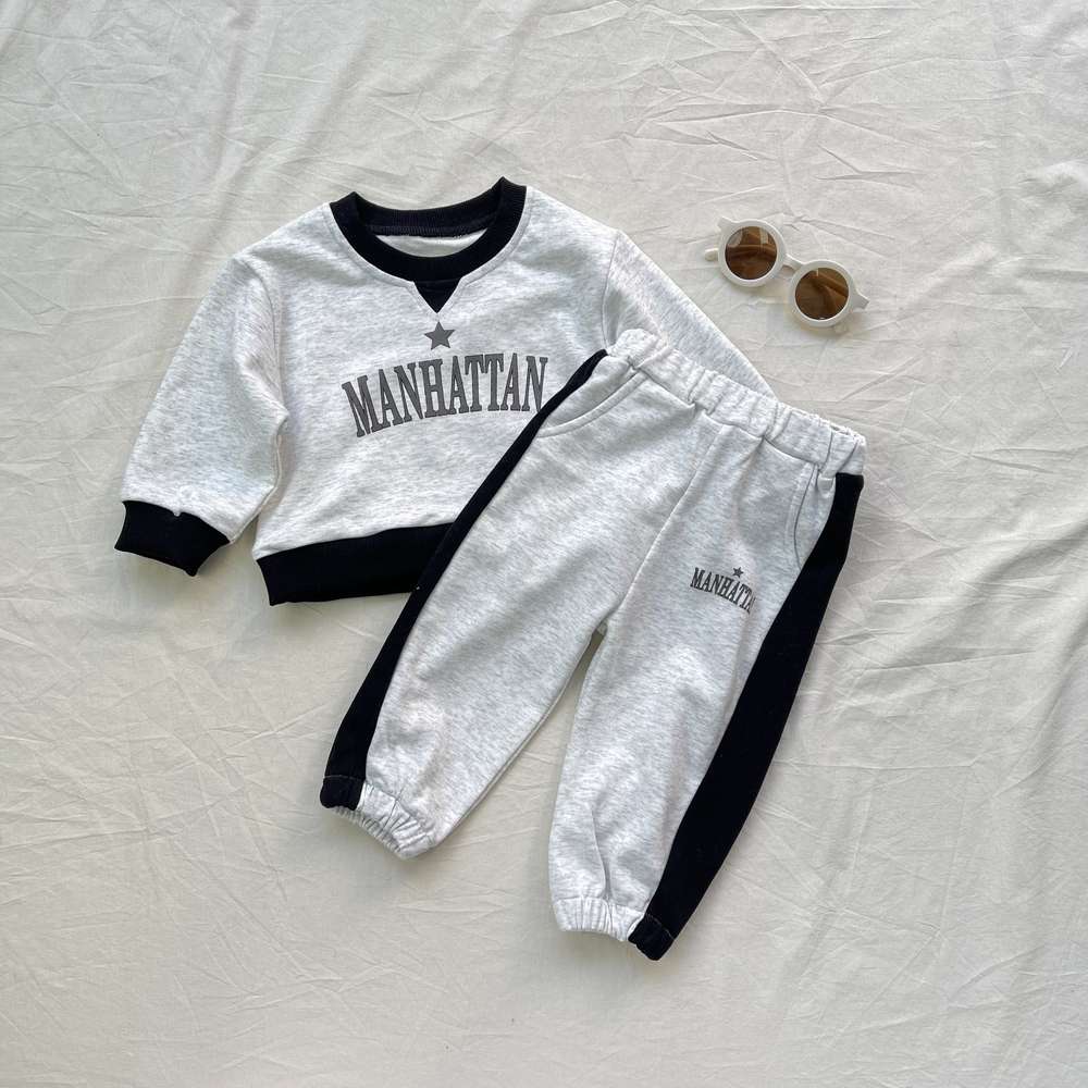 長袖セットアップ 長袖スウェットセットアップ 2点セット|裏起毛|MANHATTANロゴ【mh0011474】