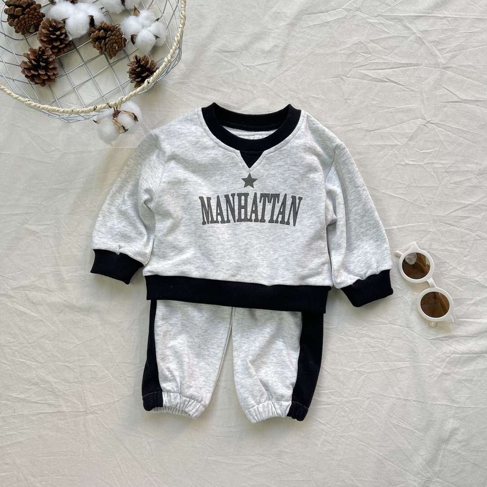 長袖セットアップ 長袖スウェットセットアップ 2点セット|裏起毛|MANHATTANロゴ【mh0011474】