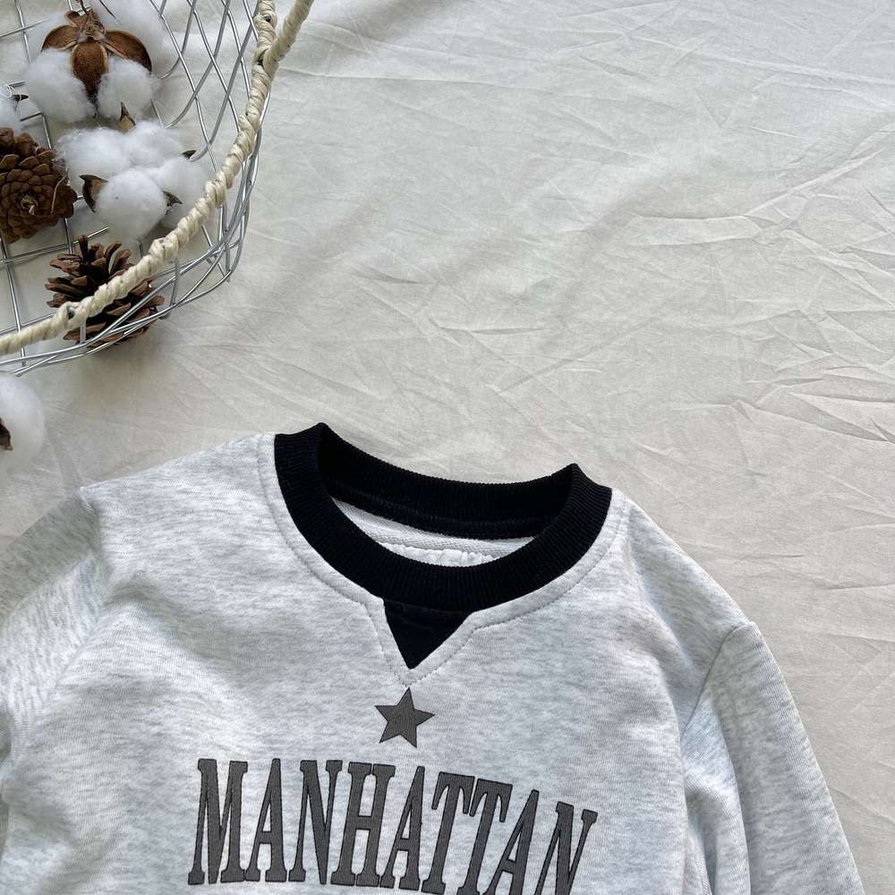 長袖セットアップ 長袖スウェットセットアップ 2点セット|裏起毛|MANHATTANロゴ【mh0011474】