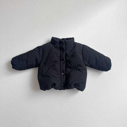 ショートコート・ジャケット・ジャンパー Black / 73cm 中綿ブルゾンジャケット | スタンドカラー |  防寒アウター【mh0011480】