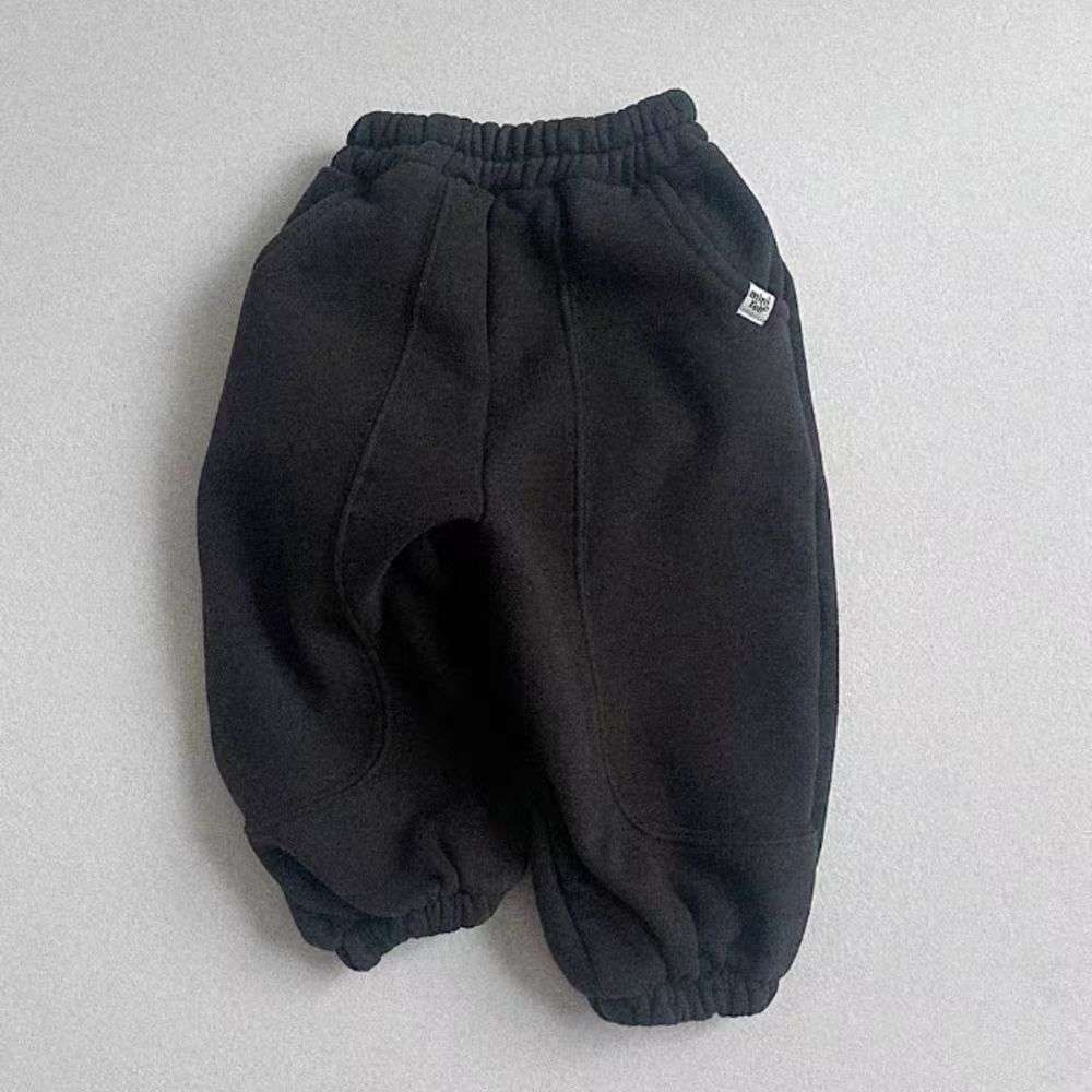 ロングパンツ・スウェットパンツ Black / 73cm 裏起毛スウェットパンツ | バルーンシルエット | リブ裾ジョガー【mh0011482】