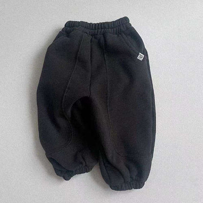 ロングパンツ・スウェットパンツ Black / 73cm 裏起毛スウェットパンツ | バルーンシルエット | リブ裾ジョガー【mh0011482】