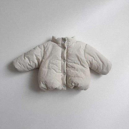 ショートコート・ジャケット・ジャンパー Creamy White / 73cm 中綿ブルゾンジャケット | スタンドカラー |  防寒アウター【mh0011480】