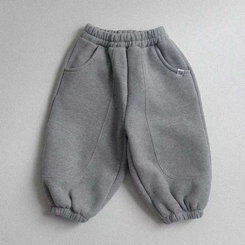 ロングパンツ・スウェットパンツ Dark Gray / 73cm 裏起毛スウェットパンツ | バルーンシルエット | リブ裾ジョガー【mh0011482】