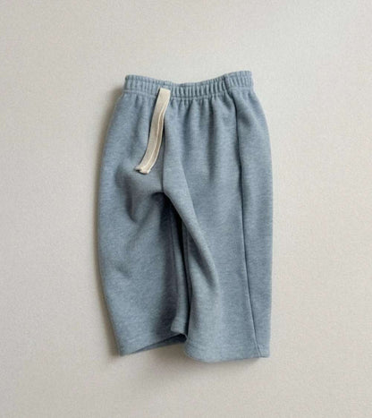 ロングパンツ・スウェットパンツ Light Blue / 73cm ロングパンツ | 裏起毛ワイドスウェット | ウエストドロスト男女兼用【mh0011478】