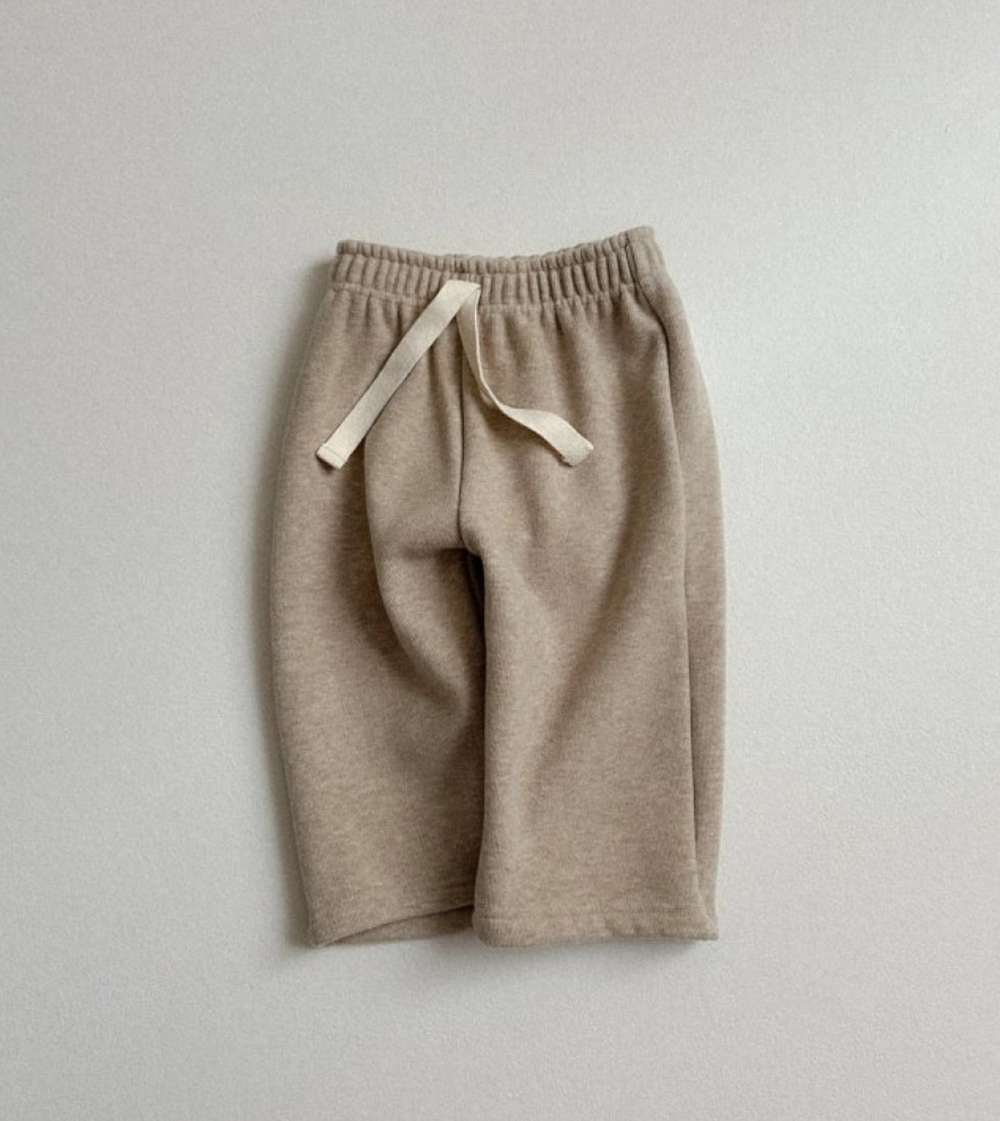 ロングパンツ・スウェットパンツ Light Brown / 73cm ロングパンツ | 裏起毛ワイドスウェット | ウエストドロスト男女兼用【mh0011478】