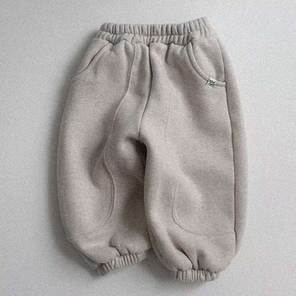 ロングパンツ・スウェットパンツ Light Grey / 73cm 裏起毛スウェットパンツ | バルーンシルエット | リブ裾ジョガー【mh0011482】