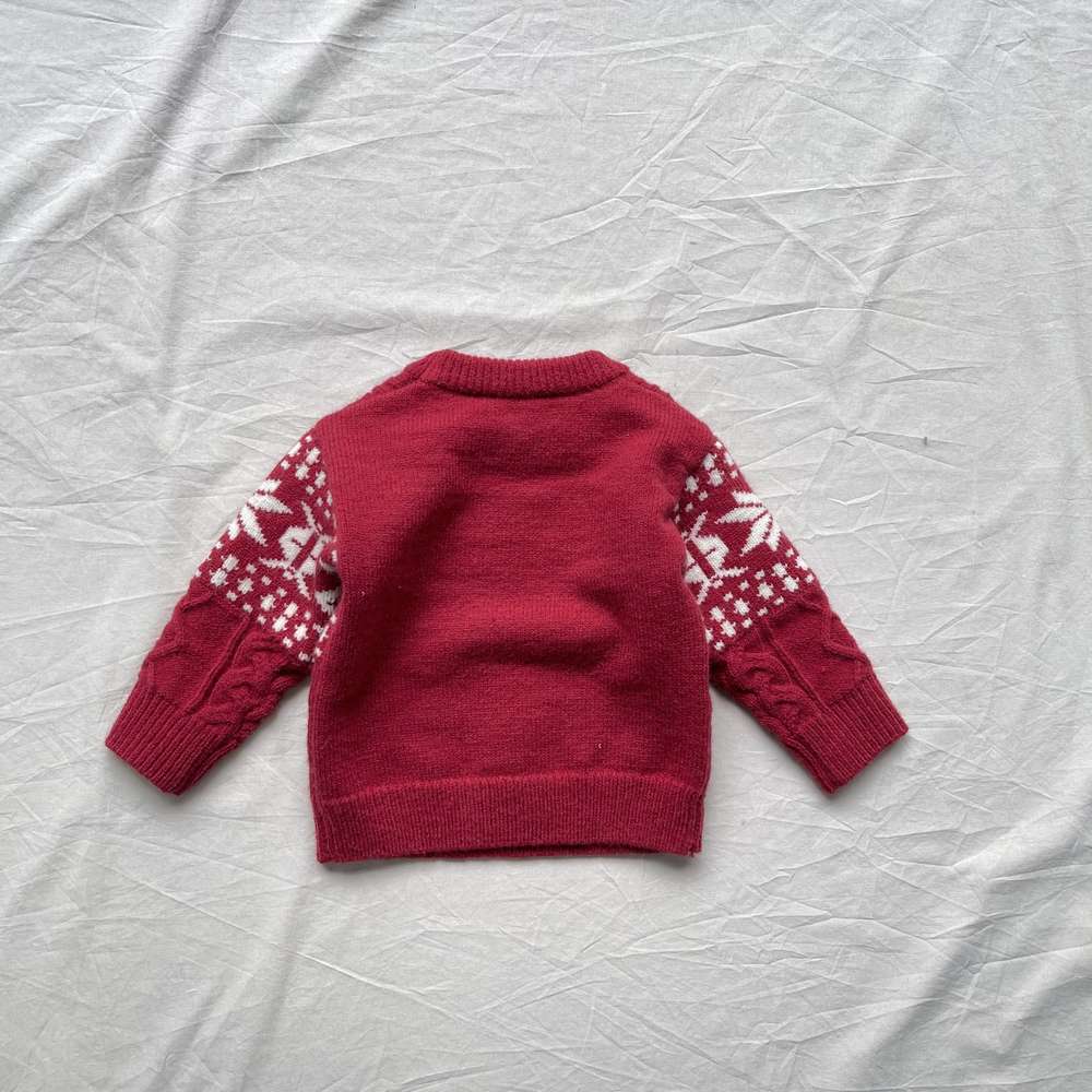 ニット・セーター 長袖ニット | ノルディック柄ケーブル編み | クルーネックセーター【mh0011475】