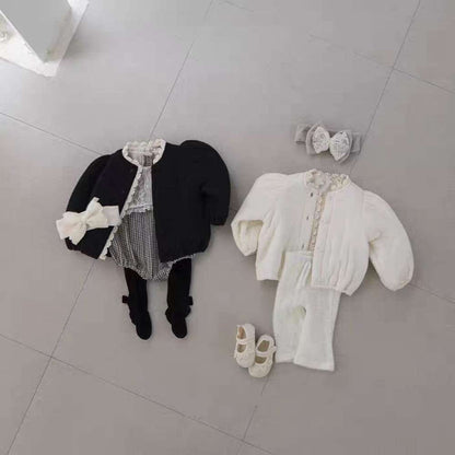 ショートコート・ジャケット・ジャンパー 長袖ブルゾン | メロウフリル | パフ袖中綿アウター | フェミニン【mh0011477】