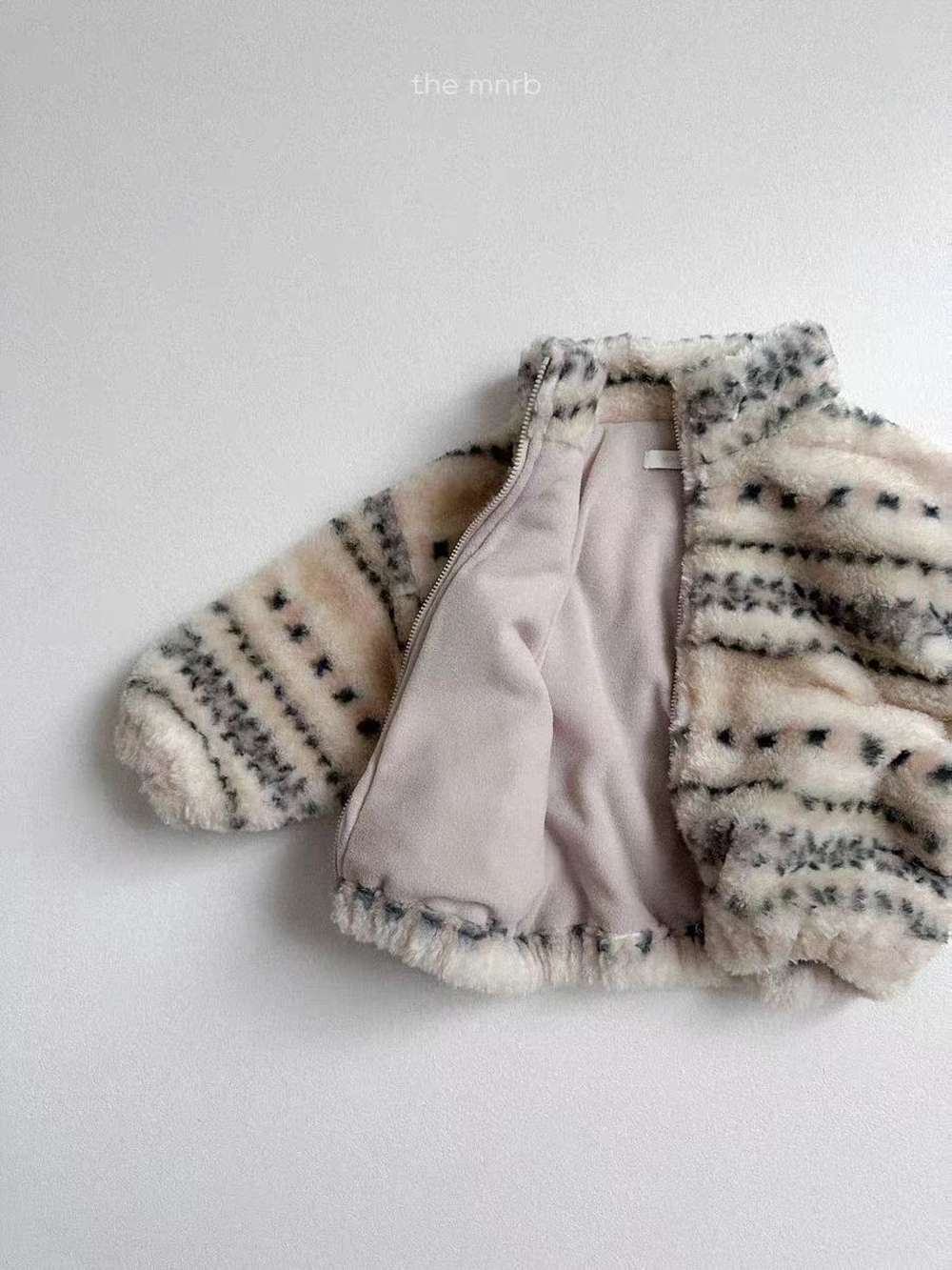 トレーナー・フーディ ボアブルゾン | ノルディック柄ジップアップ | 裏地付きスタンドカラー【mh0011481】