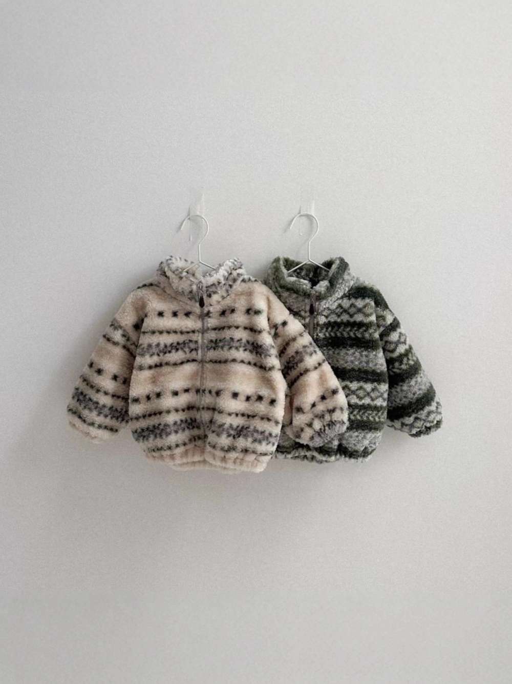 トレーナー・フーディ ボアブルゾン | ノルディック柄ジップアップ | 裏地付きスタンドカラー【mh0011481】