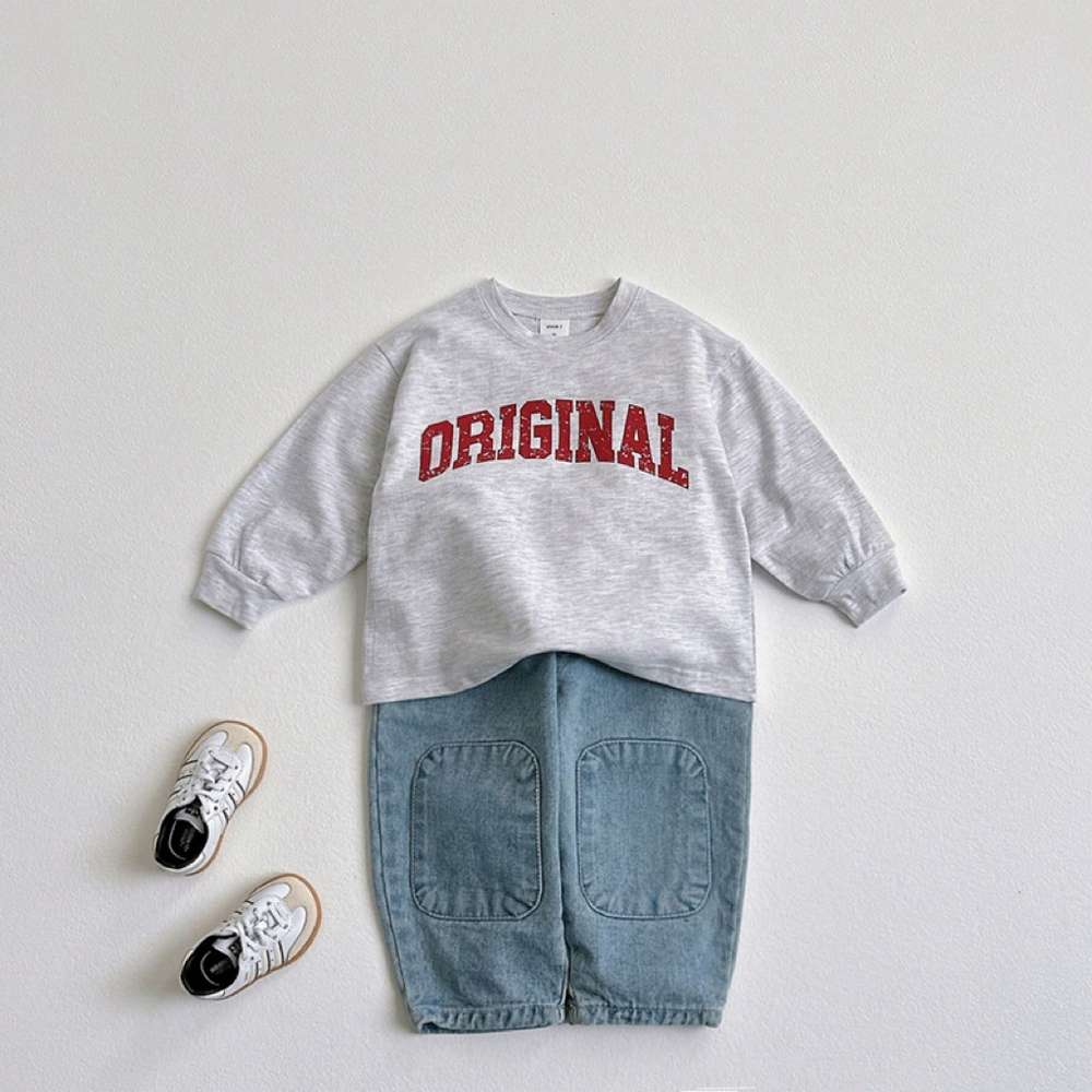 デニムパンツ ワイドデニムパンツ | 膝パッチポケット | イージーウエストロングパンツ【mh0011483】