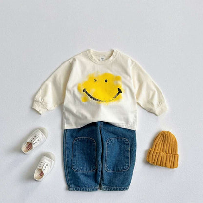 デニムパンツ ワイドデニムパンツ | 膝パッチポケット | イージーウエストロングパンツ【mh0011483】