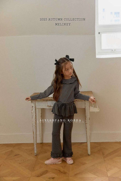 レギンスパンツ 水玉パンツ | ラッフルフレア | レイヤード風ドッキングレギンス【mh0011485】