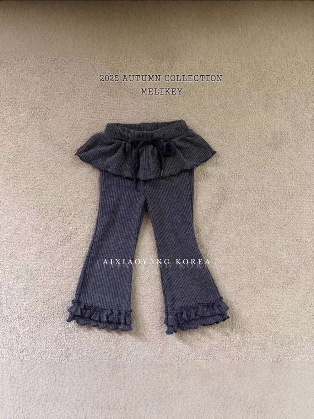 レギンスパンツ 水玉パンツ | ラッフルフレア | レイヤード風ドッキングレギンス【mh0011485】