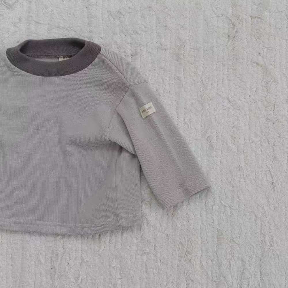 長袖Tシャツ 長袖Tシャツ | 無地シンプル | ドロップショルダートップス【mh0011479】