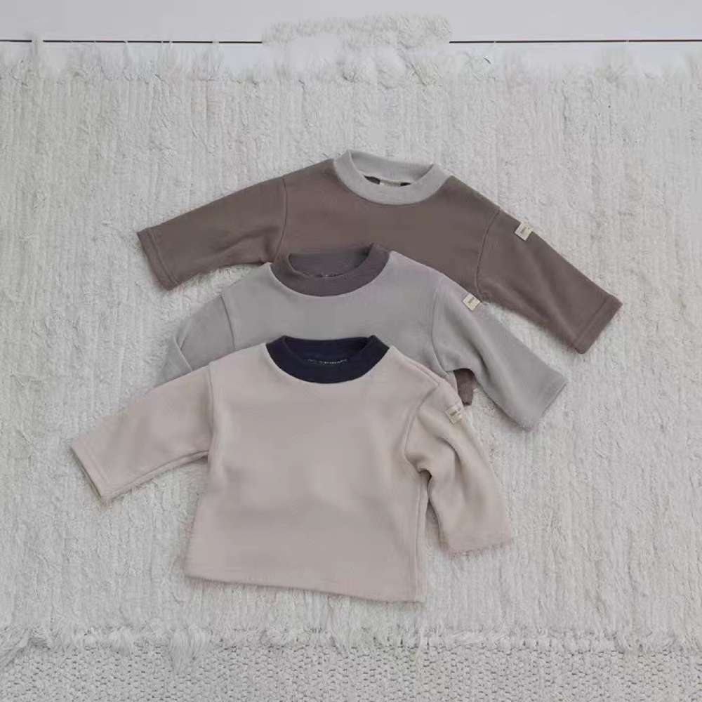 長袖Tシャツ 長袖Tシャツ | 無地シンプル | ドロップショルダートップス【mh0011479】