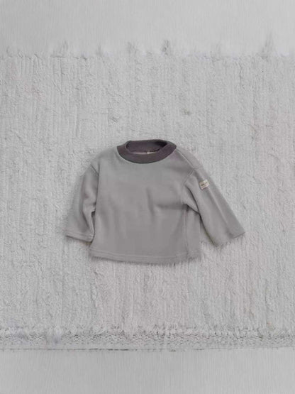 長袖Tシャツ 長袖Tシャツ | 無地シンプル | ドロップショルダートップス【mh0011479】